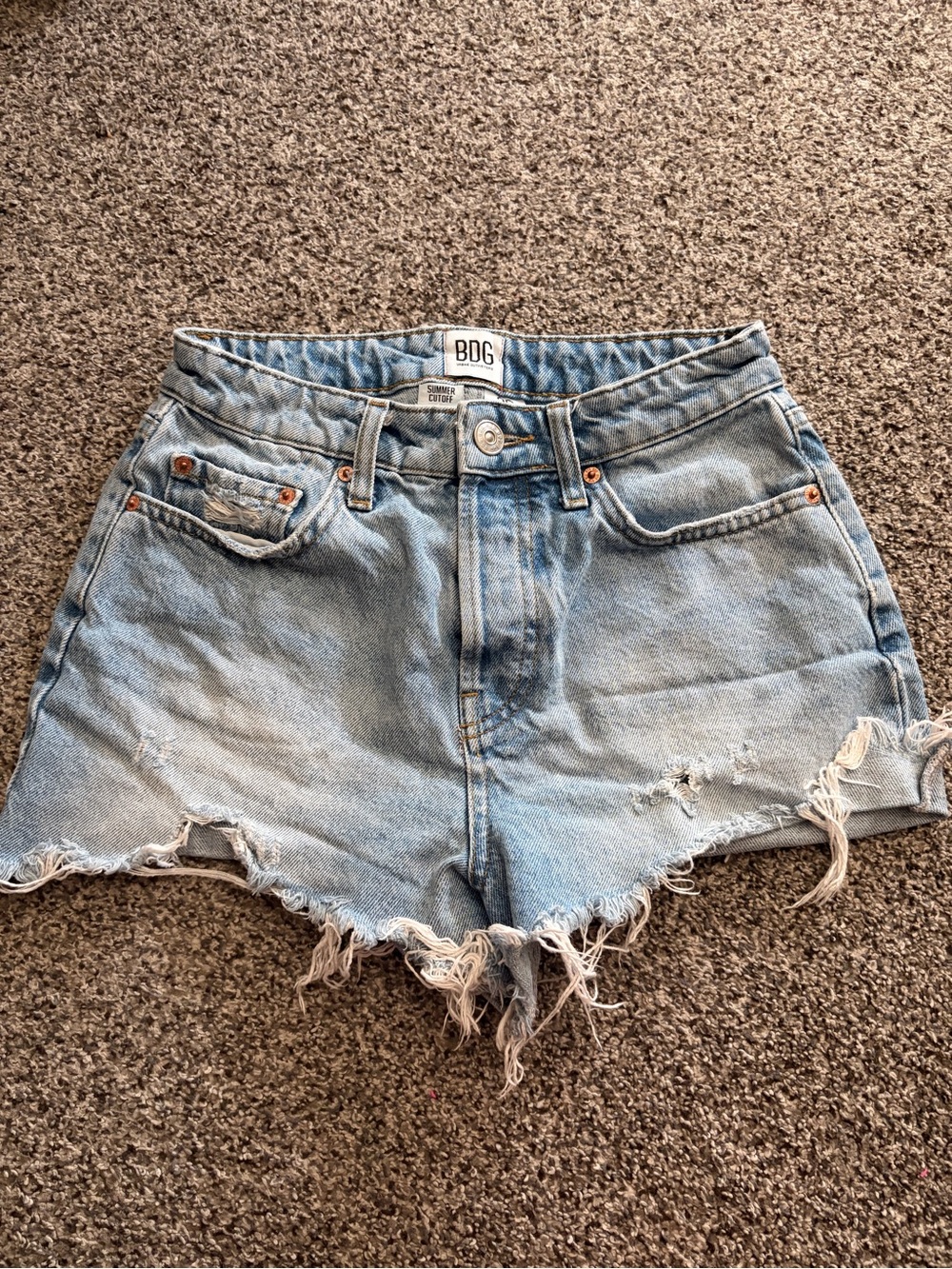 BDG Urban Outfitters Distressed Denim Cutoff Shorts Size 26